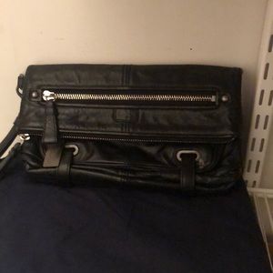 Coach zipper clutch bag - black